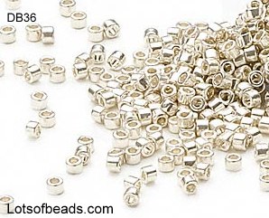 Galvanized Silver Delica Bead